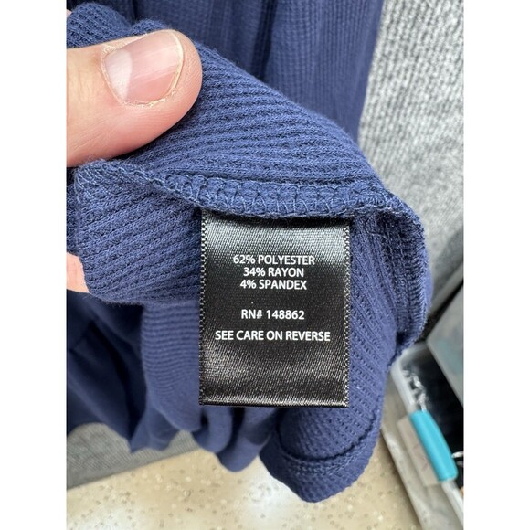 Torrid At The Knee Jersey Waffle Skater Dress Size 4X Navy Blue Tiered Crew Neck - Picture 7 of 12